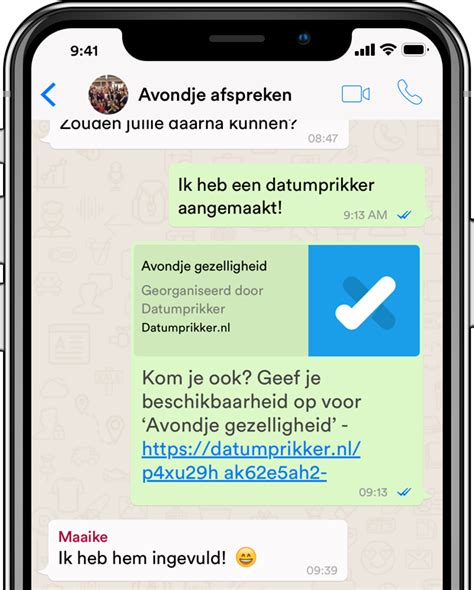 datumprikker whatsapp maken|Hoe kan je een datumprikker via WhatsApp maken